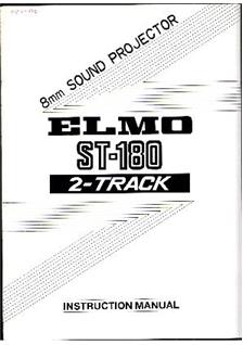 Elmo ST 180 manual. Camera Instructions.